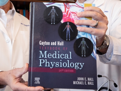 Guyton and Hall Textbook of Medical Physiology, 14th edition. By John E. Hall and Michael E. Hall.